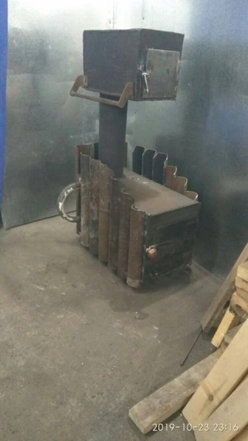 Своими руками смастерил печку. 05