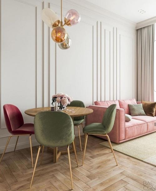 Интерьер кухни - гостиной, площадью 17 кв. 03