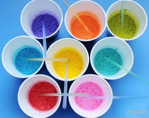 Рисунок мыльными пузырями. 01