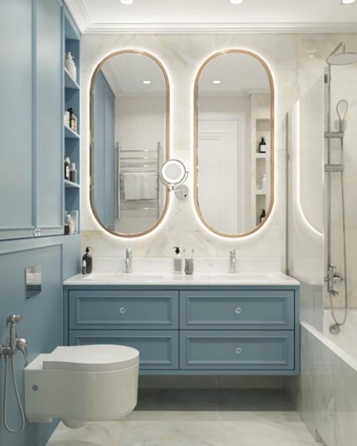 Такой нежный и светлый проект квартиры. 03