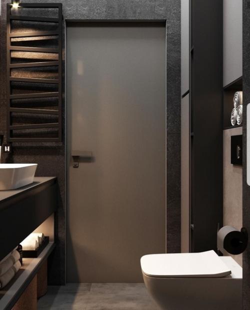 Интерьер небольшой ванной комнаты. 03