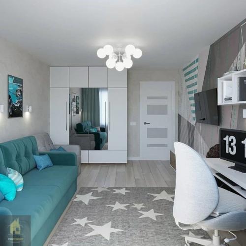 Дизайн - проект функциональной комнаты для мальчика - подростка. 02