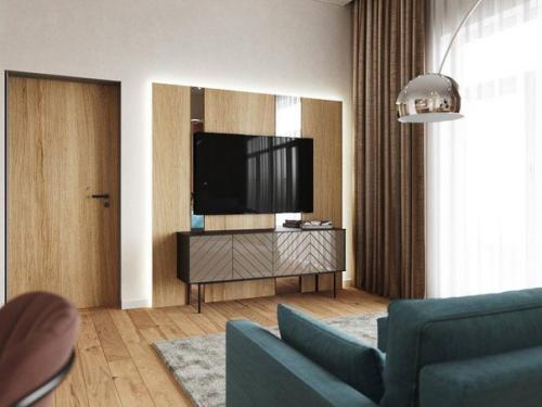 Кухня - гостиная и отдельная столовая в загородном доме. 07