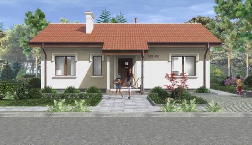 Проект одноэтажного дома (84, 5 м 2). 04