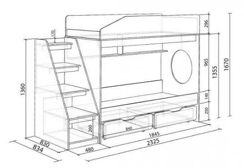 Делимся инструкцией по изготовлению удобной двухъярусной детской кроватки. 04