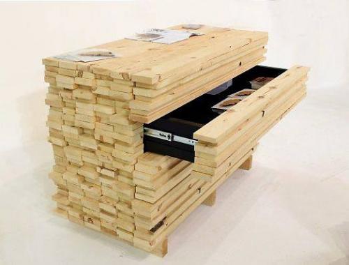 Мебель, которая притворяется досками и брусками? 01