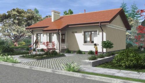 Проект одноэтажного дома (84, 5 м 2). 05