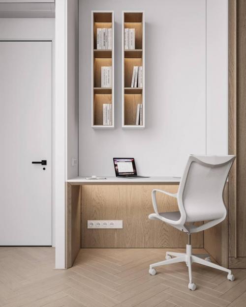 Сочетание белых оттенков и дерева - одно из лучших решений, для тех кто без ума от светлых интерьеров. 03