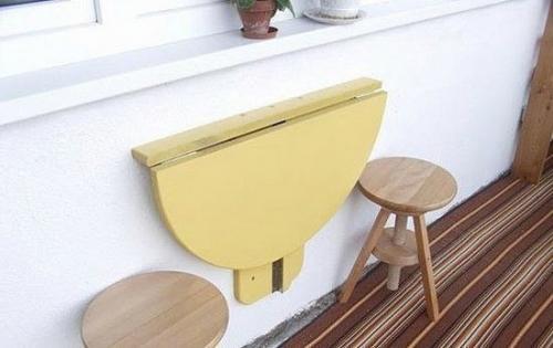 Складной столик для балкона своими руками. 04