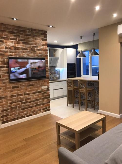 Кухня - гостиная после капитального ремонта. 06