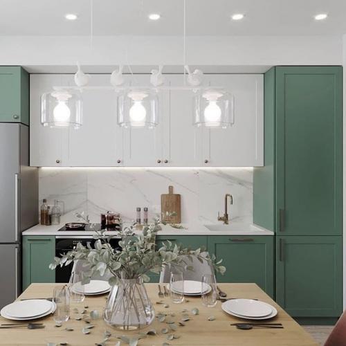 Как же круто вписался зеленый оттенок в интерьер квартиры. 07