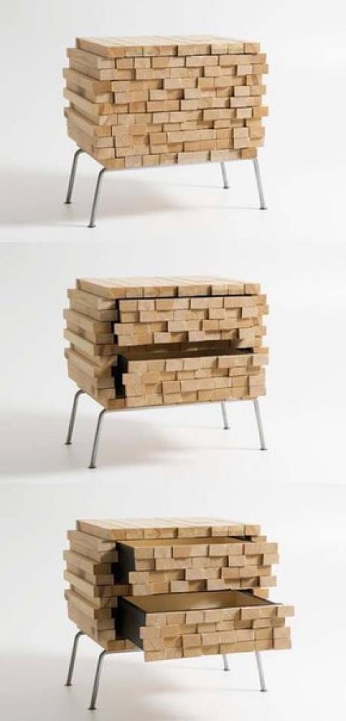 Мебель, которая притворяется досками и брусками? 05