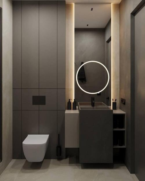 Два варианта интерьера санузла. 04