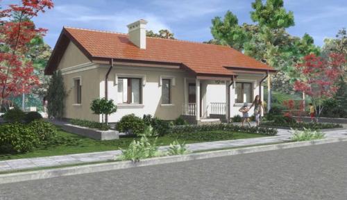 Проект одноэтажного дома (84, 5 м 2). 03