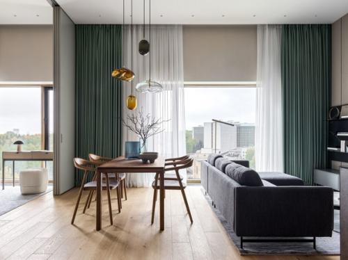 Квартира в свободной планировке с красивыми видами из окна. 01