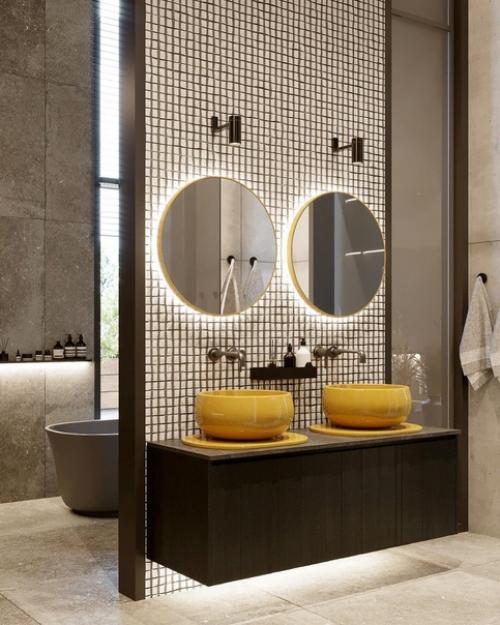 Ванная комната в загородном доме. 05