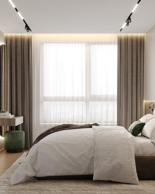 Светлый и современный интерьер просторной квартиры. 06