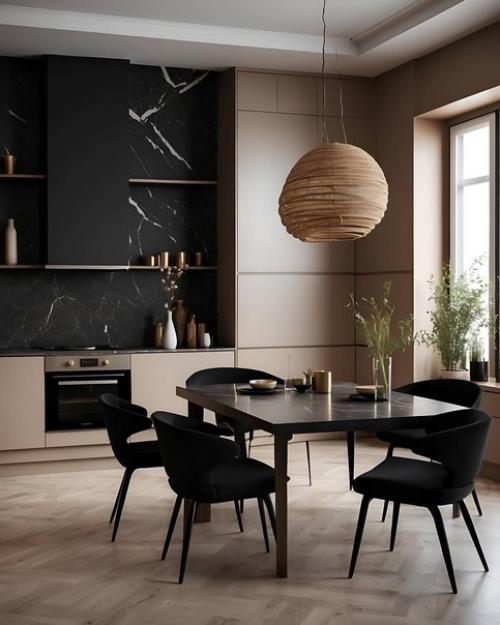 Интерьер кухни в современном стиле. 01