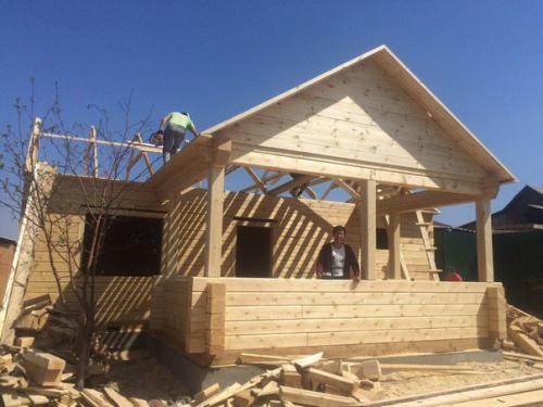 Баня из бруса своими руками. 03