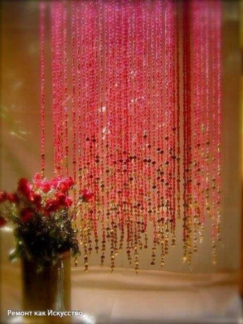 Шторы из бусин своими руками - увлекательно и красиво! 08