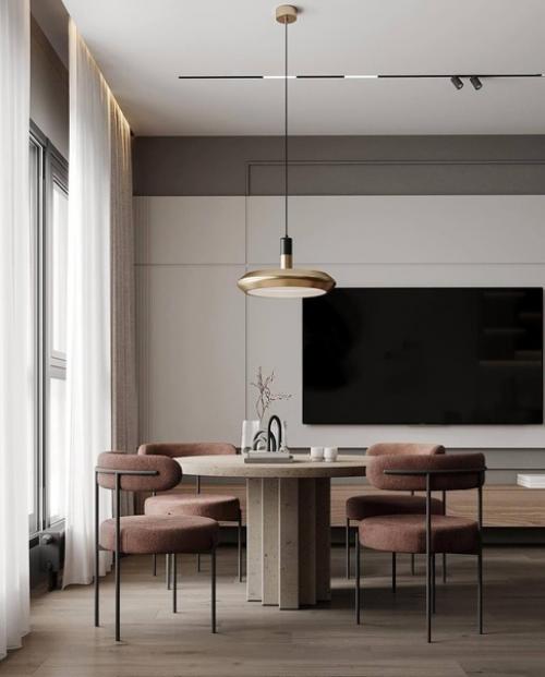 Интерьер современной однокомнатной квартиры. 01