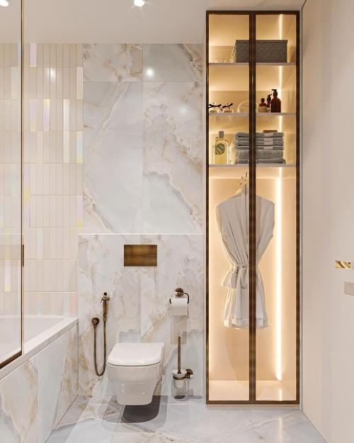 Очень красивый дизайн - проект санузла. 02