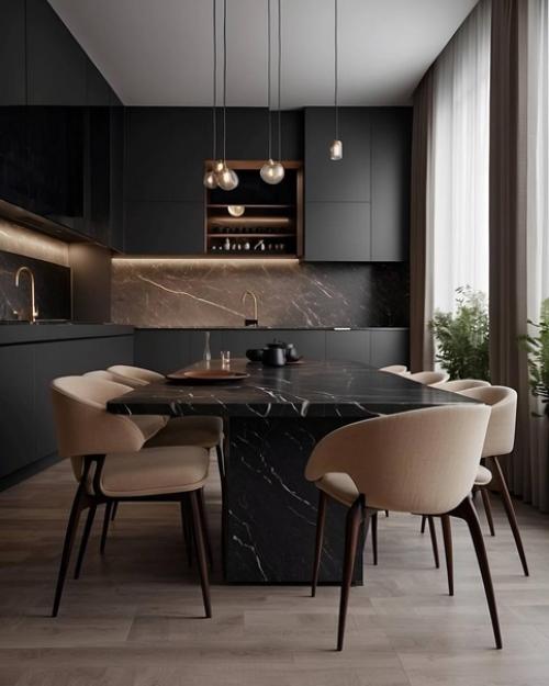 Интерьер кухни в современном стиле. 04