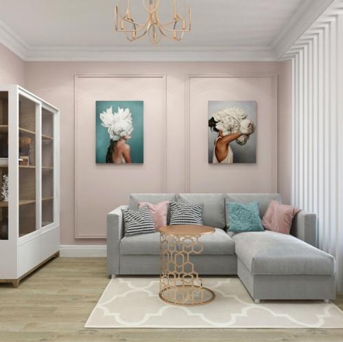 Очень нежный и светлый дизайн - проект небольшой квартиры. 04