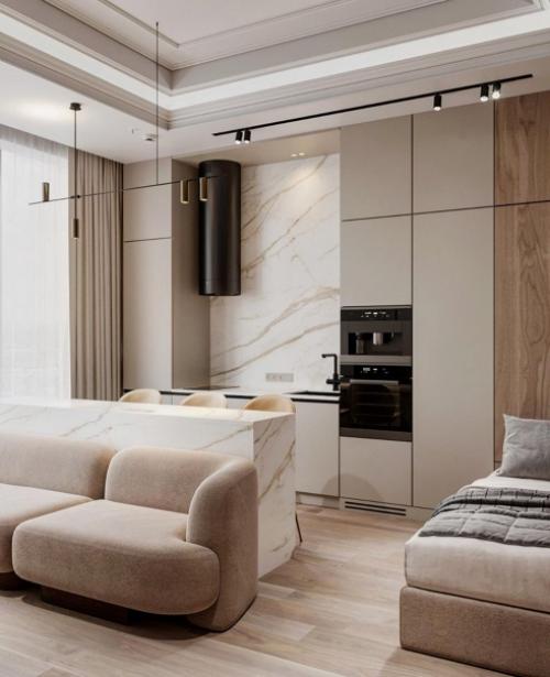 Универсальный и очень уютный дизайн - проект квартиры. 01