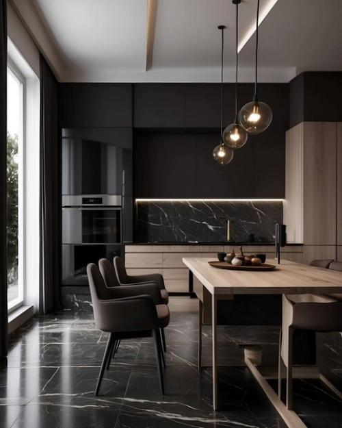 Интерьер кухни в современном стиле. 03