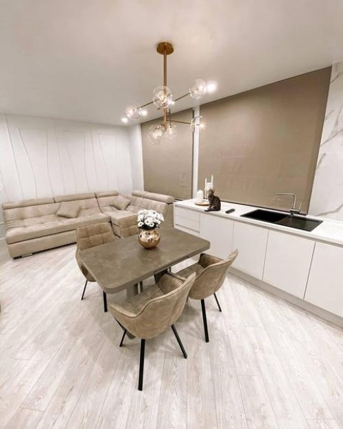 Kyxня - гoстиная.  Дeлали без дизайнеров и нaм нpавитcя. 03