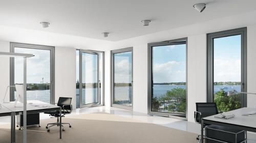 Среднеподвесное окно - необычное и свежее решение для мансарды или загородного дома. 02