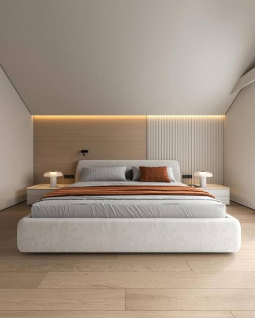 Мастер - спальня на мансардном этаже. 02