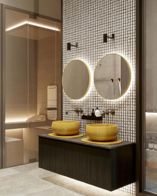 Ванная комната в загородном доме. 06