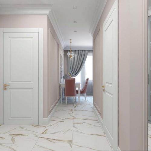 Очень нежный и светлый дизайн - проект небольшой квартиры. 05