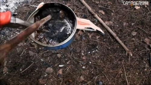 Клей из смолы и угля. 06