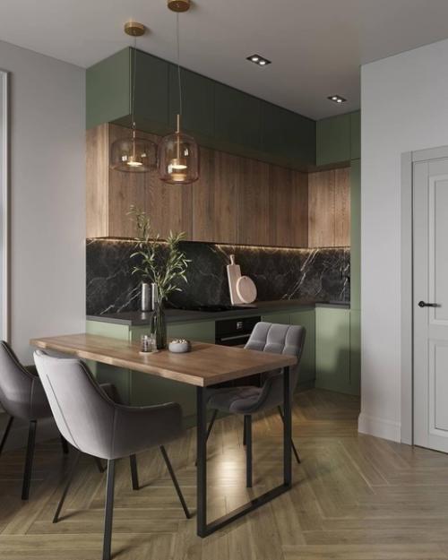 Оцените насыщенный интерьер этой однушки с приятным сочетанием оттенков, площадью 33 кв. 01