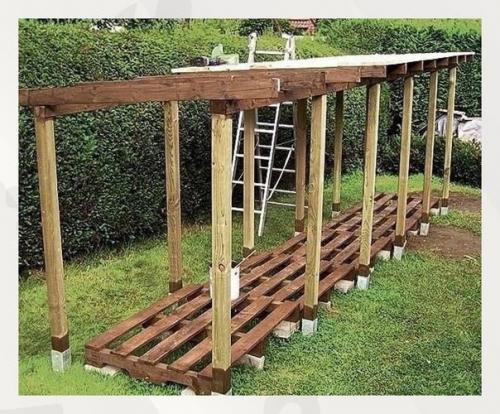 Хорошо вентилируемый дровник - залог того, что дрова дадут больше пользы! 08