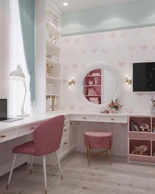 Шикарная детская комната для юной принцессы. 01