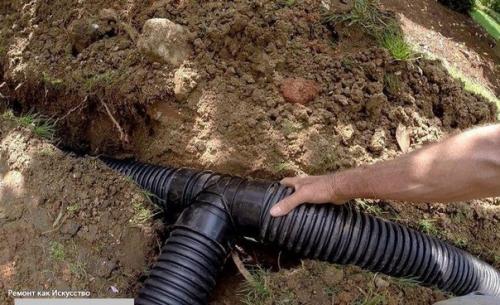 Простой дренаж на участке. 05