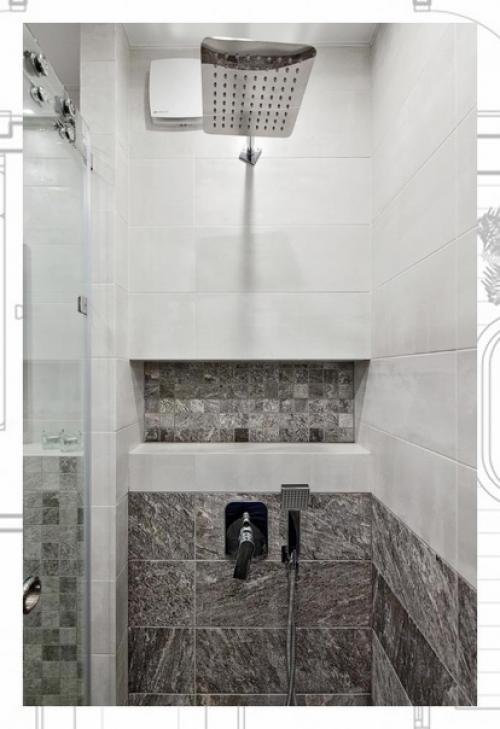 Объединение ванной комнаты и туалета - один из самых востребованных вариантов перепланировки. 02