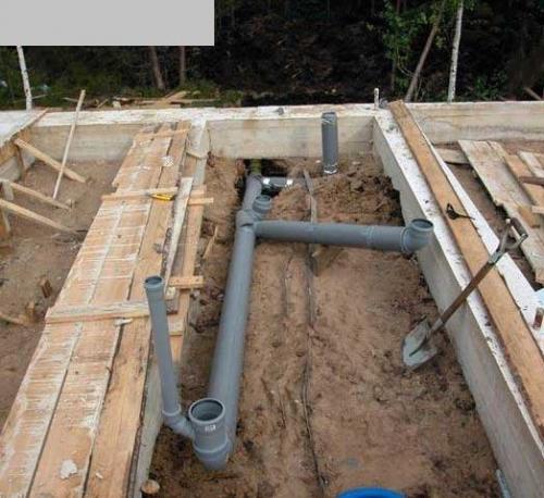 Монтаж канализационных труб. 02