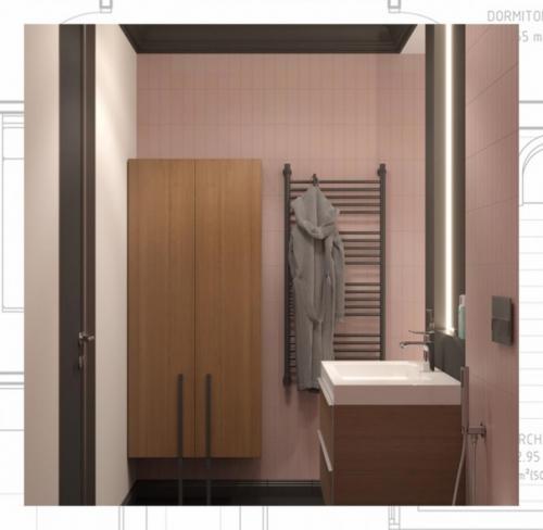 Объединение ванной комнаты и туалета - один из самых востребованных вариантов перепланировки. 05