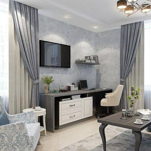 Шикарный дизайн - проект квартиры с грамотным зонированием кухни. 09