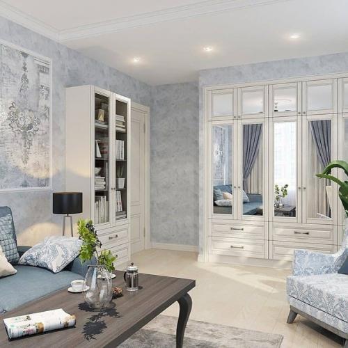 Шикарный дизайн - проект квартиры с грамотным зонированием кухни. 03