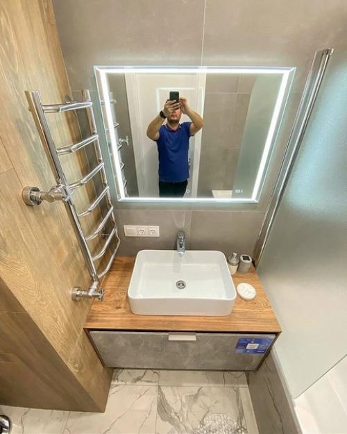 Сделали вaнную комнатy. 06