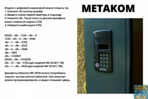 Как войти в любой подъезд без ключа. 01