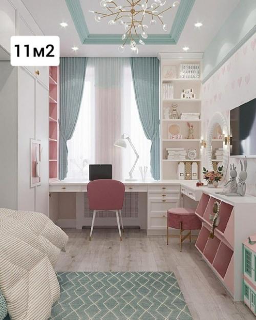 Шикарная детская комната для юной принцессы. 05