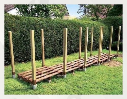 Хорошо вентилируемый дровник - залог того, что дрова дадут больше пользы! 03