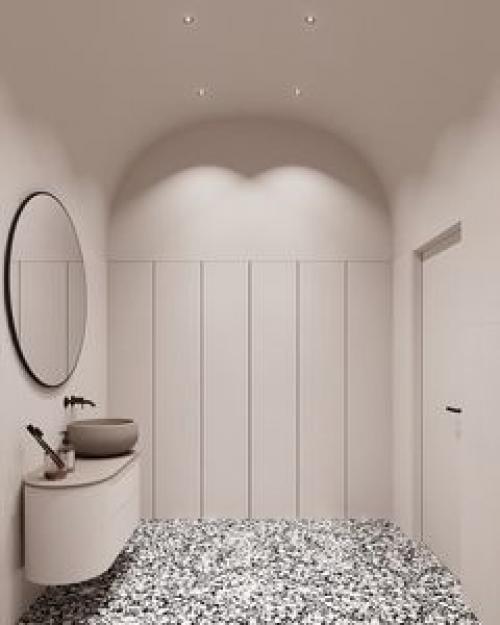 Одна ванная комната и три варианта ее цветового оформления. 08